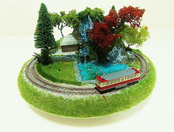 盆ラマ 「明神池の水車小屋」