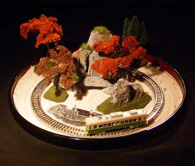 枯山水風ジオラマレイアウト