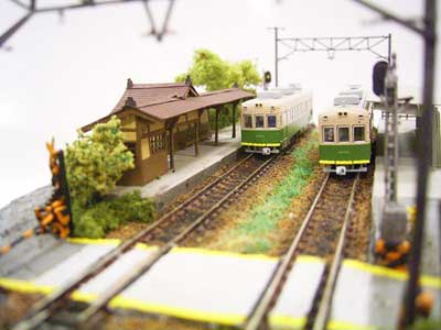 Nゲージ「嵐電御室駅」