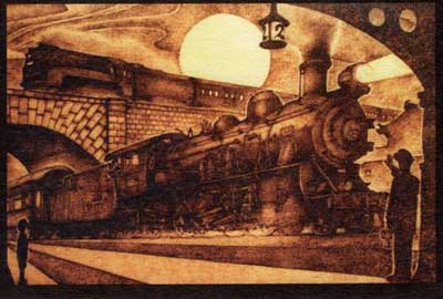 トレインアート「モスクワから来た列車」